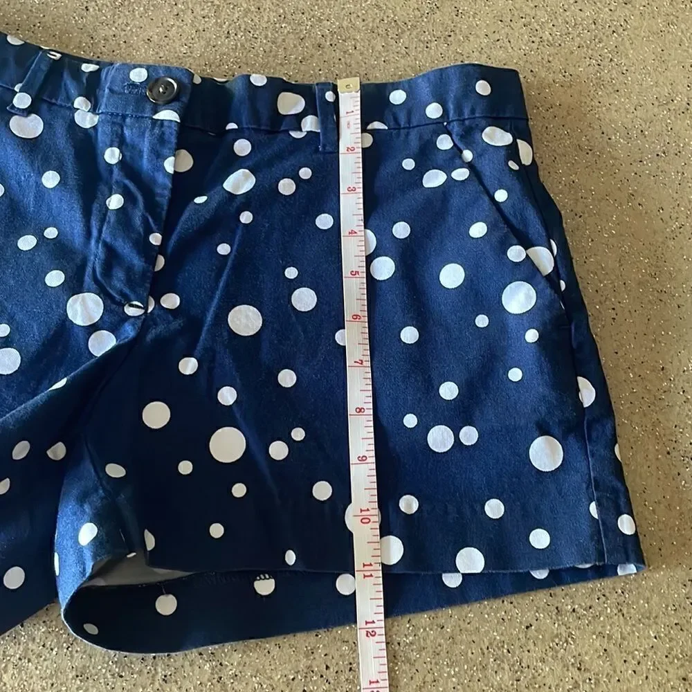 Khakis by GAP navy blue and white polka dot Summer Short